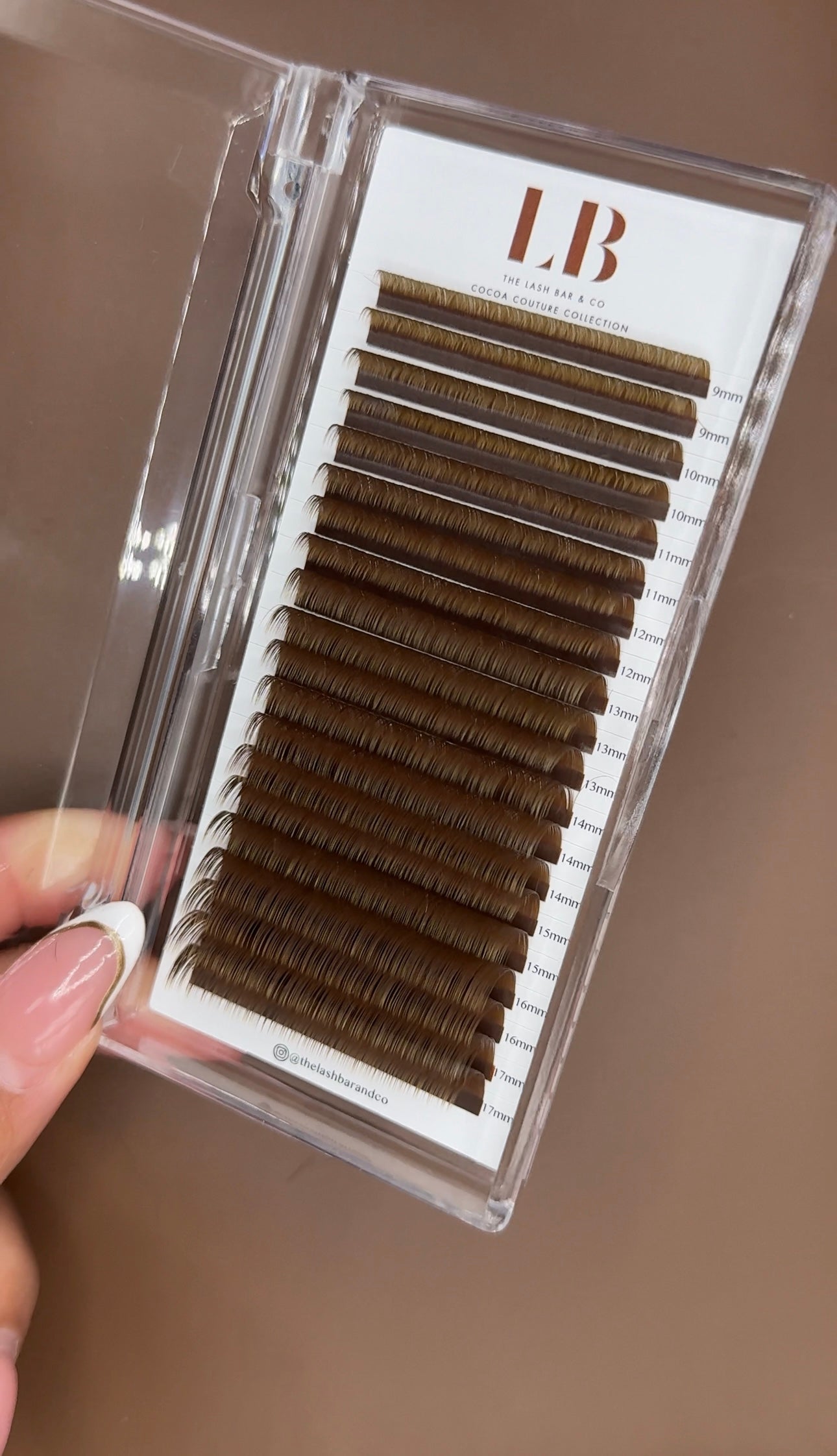 Cinnamon Brown 0.03 luxe lash trays
