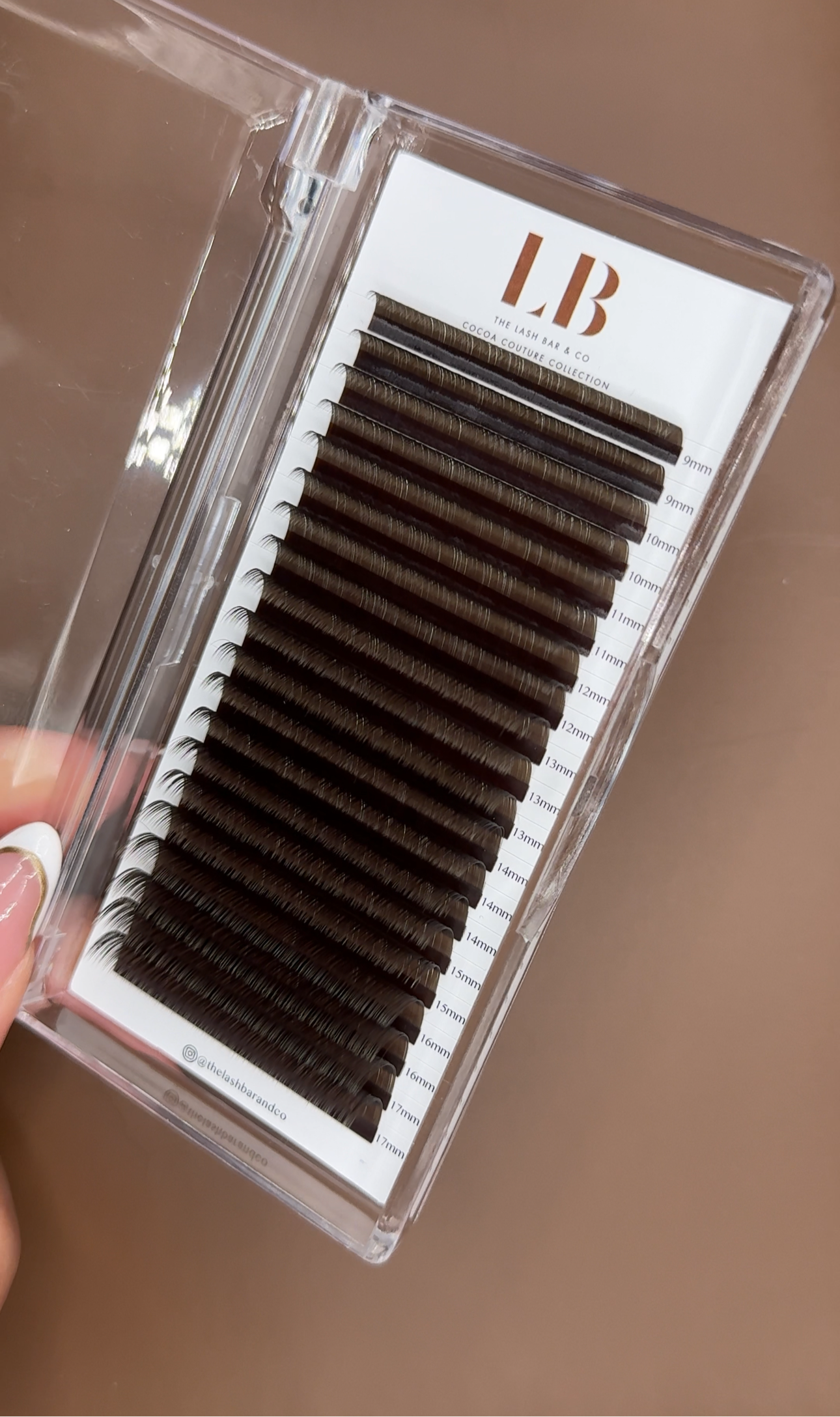 Espresso Brown luxe lash trays