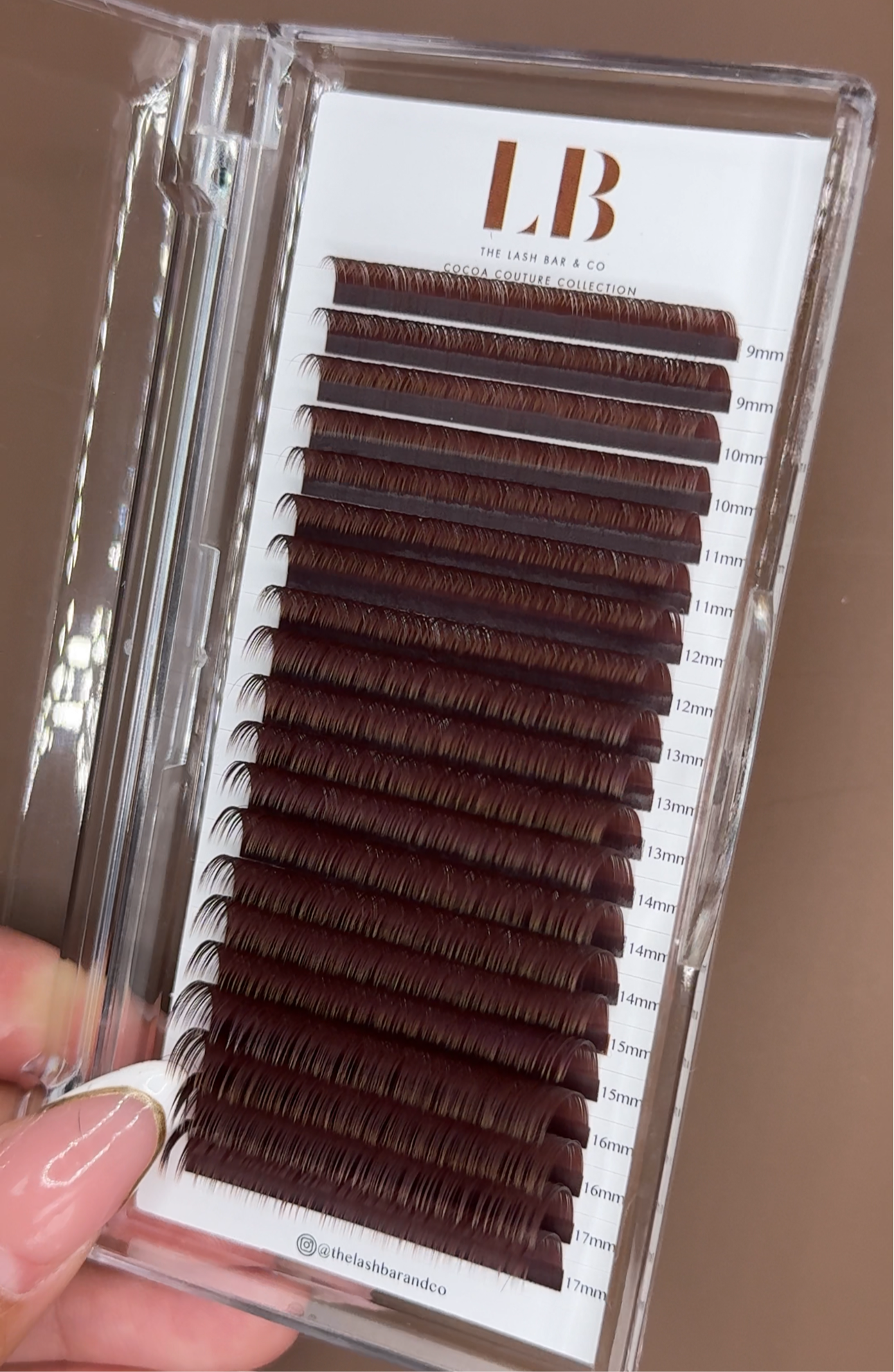 Merlot brown/red luxe lash trays 0.03