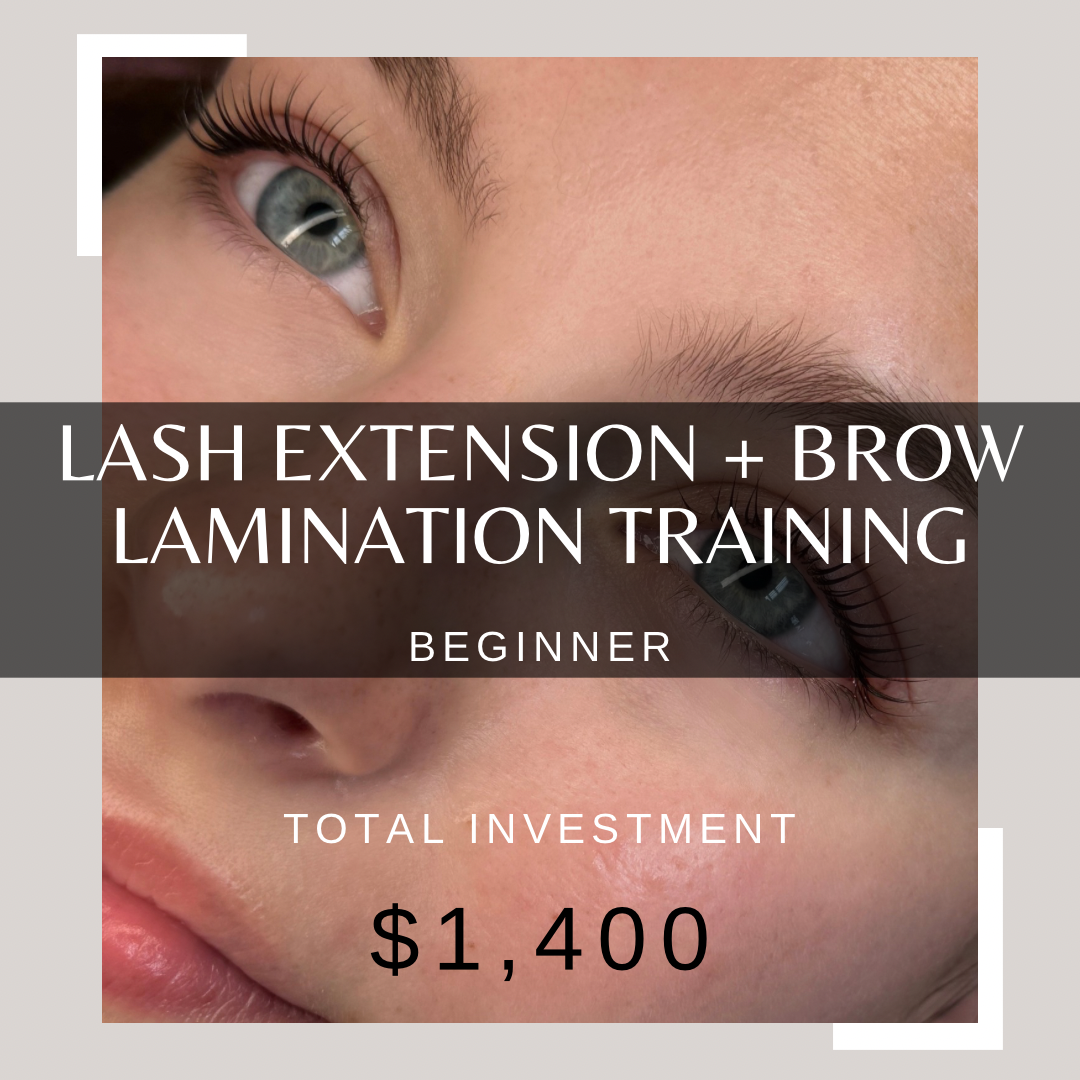 Lash Extension + Brow Lamination Beginner Training
