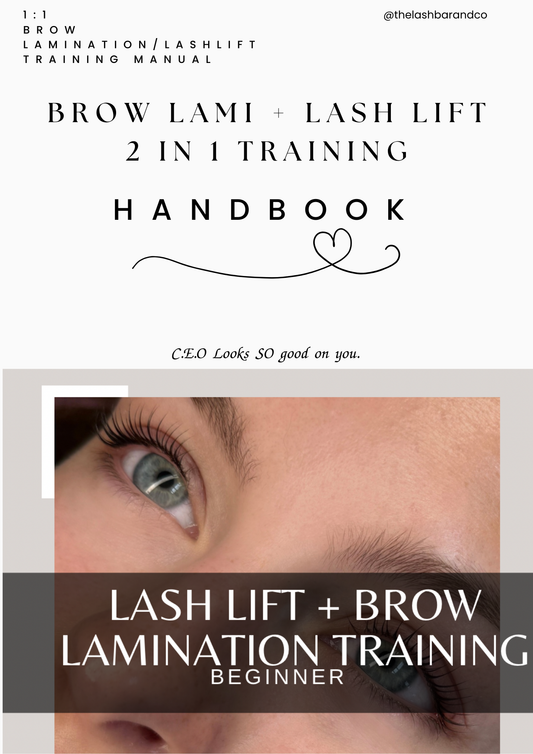 Lash Lift and Brow Lamination Training Manual Template