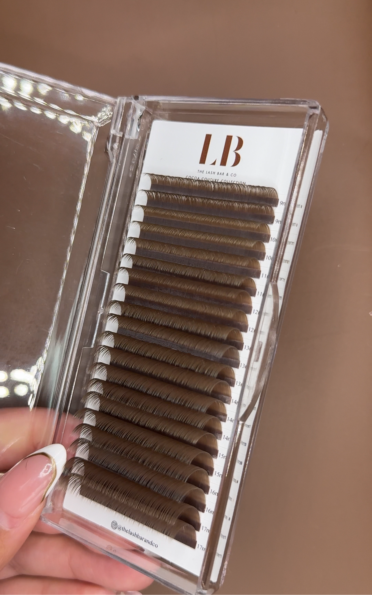 Truffle Brown luxe lash trays