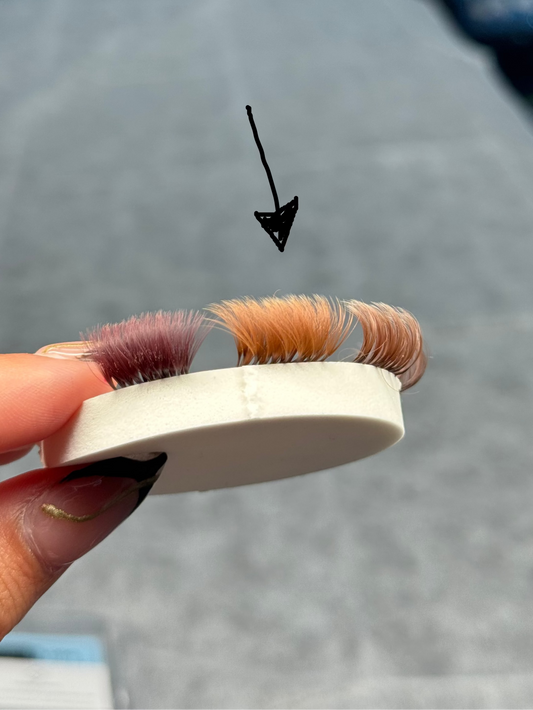 Croissant Light Brown Lash Trays